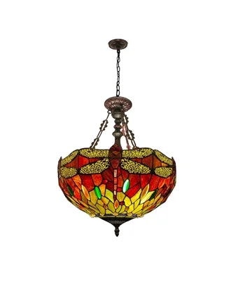 Mediterranean - Style Ceiling Lights with Terra - Cotta and Ceramic DetailsMediterranean - Style Ceiling Lights with Terra - Cotta and Ceramic DetailsChloe Lighting Ch3t471rd18-Up3 Empress Dragonfly Tiffany-Style Dark Bronze 3 Light Inverted Pendant 18" Wide