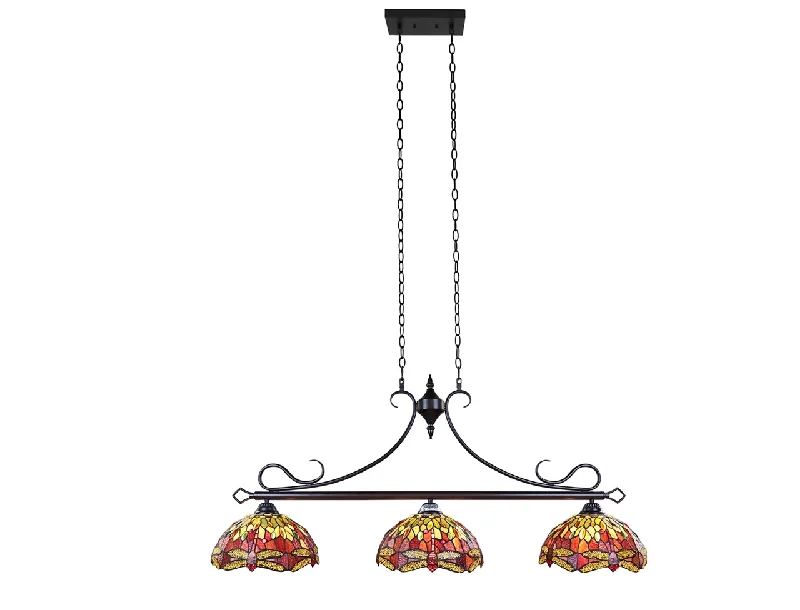 Art Nouveau Ceiling Lights with Organic, Flowing ShapesArt Nouveau Ceiling Lights with Organic, Flowing ShapesChloe Lighting Ch3t471rd48-Il3 Empress Dragonfly Tiffany-Style Dark Bronze 3 Light Island Pendant 48" Wide