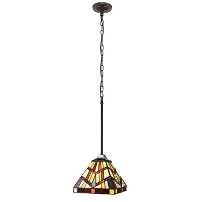 Crystal Ceiling Lights with High - Quality Swarovski CrystalsCrystal Ceiling Lights with High - Quality Swarovski CrystalsChloe Lighting Ch3t523bm08-Dp1 Vincent Mission Tiffany-Style Blackish Bronze 1 Light Mini-Pendant 8" Wide