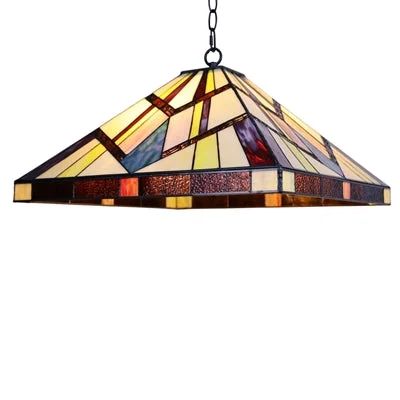 African - Inspired Ceiling Lights with Tribal Patterns and Natural MaterialsAfrican - Inspired Ceiling Lights with Tribal Patterns and Natural MaterialsChloe Lighting Ch3t523bm18-Dp2 Vincent Mission Tiffany-Style Blackish Bronze 2 Light Pendant 18" Wide