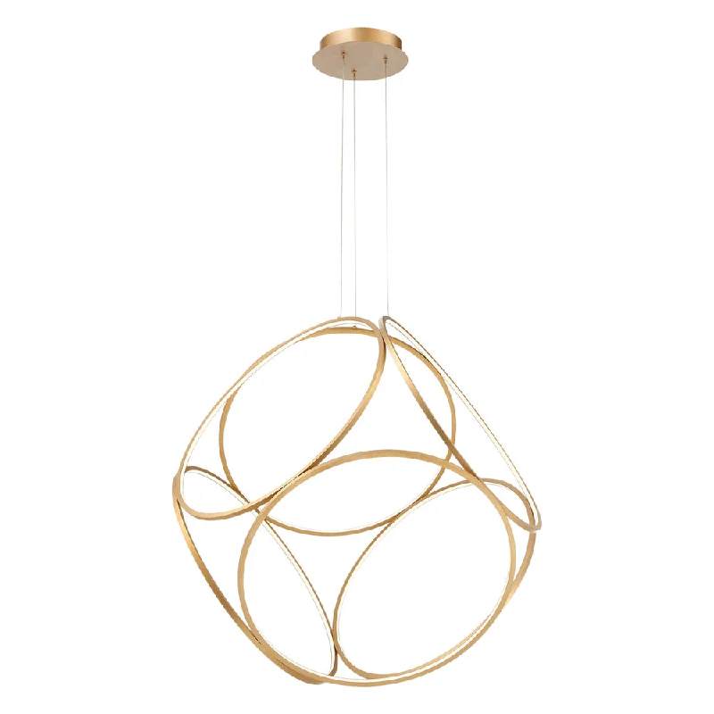Indian - Themed Ceiling Lights with Intricate Filigree and Mirror WorkIndian - Themed Ceiling Lights with Intricate Filigree and Mirror WorkGlenview, Pendant, LED, Large, Gol