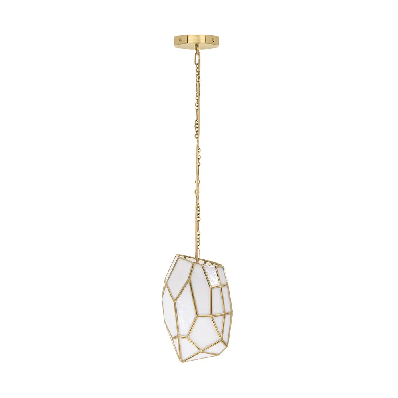 African - Inspired Ceiling Lights with Tribal Patterns and Natural MaterialsAfrican - Inspired Ceiling Lights with Tribal Patterns and Natural MaterialsHeera 1 Light Pendant in Brass