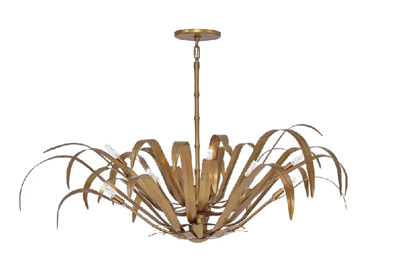 Industrial Style Ceiling Lights with Exposed Bulbs and Metal CagesIndustrial Style Ceiling Lights with Exposed Bulbs and Metal CagesKagra 12 Light Pendant in Brass