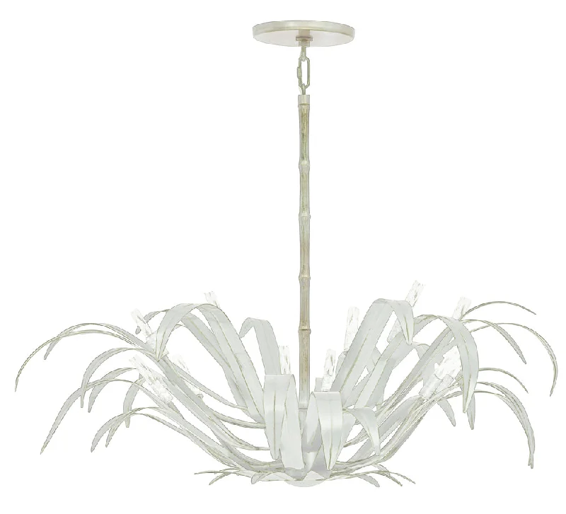Gothic Ceiling Lights with Dark Metalwork and Pointed ArchesGothic Ceiling Lights with Dark Metalwork and Pointed ArchesKagra 12 Light Pendant in Distressed White