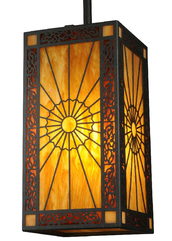 Tropical - Themed Ceiling Lights with Palm - Leaf Shapes and Rattan WrapsTropical - Themed Ceiling Lights with Palm - Leaf Shapes and Rattan WrapsOne Light Mini Pendant
