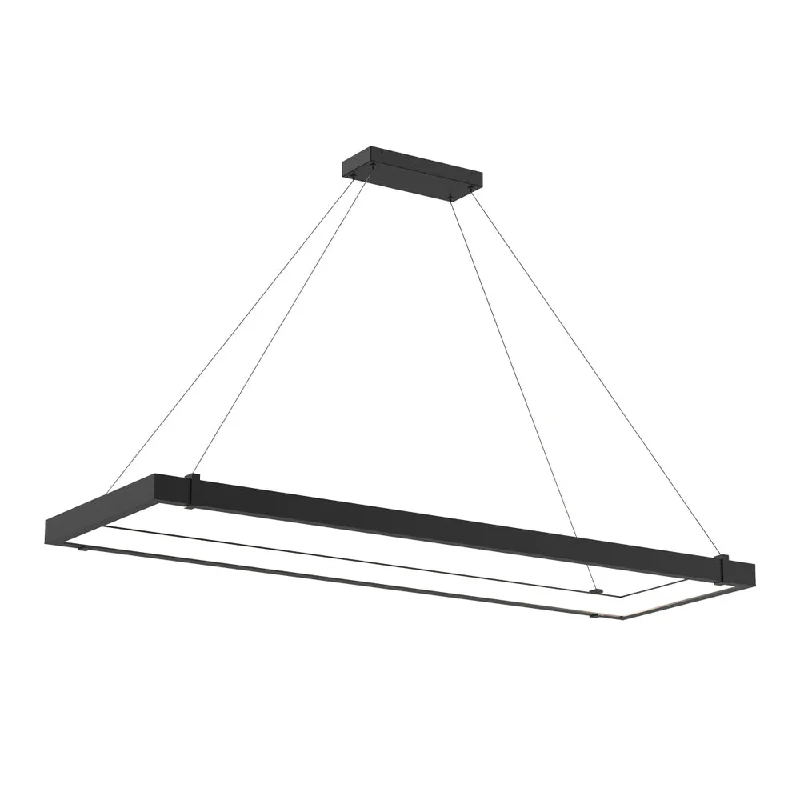 Art Deco Ceiling Lights with Geometric Patterns and Metallic FinishesArt Deco Ceiling Lights with Geometric Patterns and Metallic FinishesMucci, Rect LED Pendant, Black