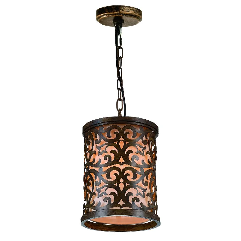 Indian - Themed Ceiling Lights with Intricate Filigree and Mirror WorkIndian - Themed Ceiling Lights with Intricate Filigree and Mirror WorkNicole 1 Light Drum Shade Mini Pendant With Brushed Chocolate Finish Indian - Themed Ceiling Lights with Intricate Filigree and Mirror WorkIndian - Themed Ceiling Lights with Intricate Filigree and Mirror WorkNicole 1 Light Drum Shade Mini Pendant With Brushed Chocolate Finish
