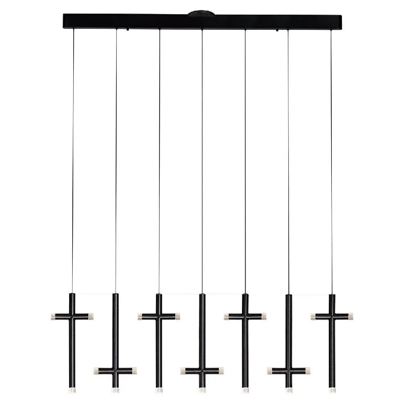 Industrial Style Ceiling Lights with Exposed Bulbs and Metal CagesIndustrial Style Ceiling Lights with Exposed Bulbs and Metal CagesSeesaw 7 Light Pendant