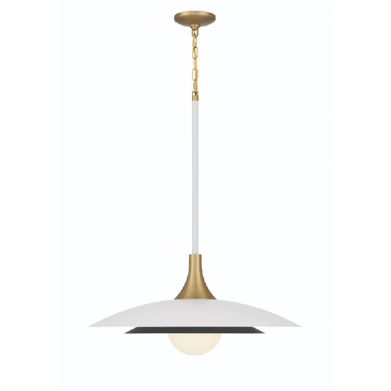 Gothic Ceiling Lights with Dark Metalwork and Pointed ArchesGothic Ceiling Lights with Dark Metalwork and Pointed ArchesWelsh 1 Light 24" LED Pendant in White