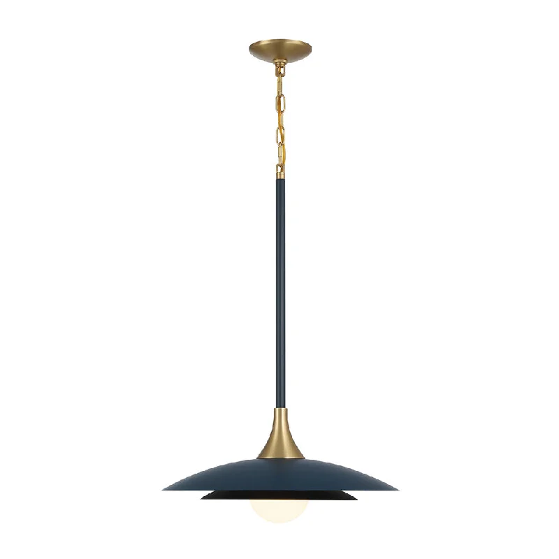 Mediterranean - Style Ceiling Lights with Terra - Cotta and Ceramic DetailsMediterranean - Style Ceiling Lights with Terra - Cotta and Ceramic DetailsWelsh 1 Light Pendant in Blue and Black