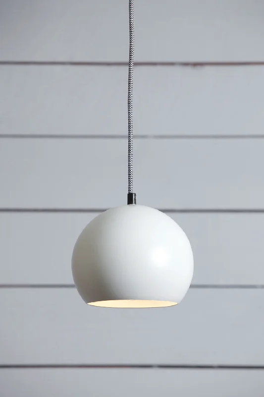 Mid - Century Modern Ceiling Lights with Simple, Sleek LinesMid - Century Modern Ceiling Lights with Simple, Sleek LinesWhite Eye Ball Light - Mid Century Penant