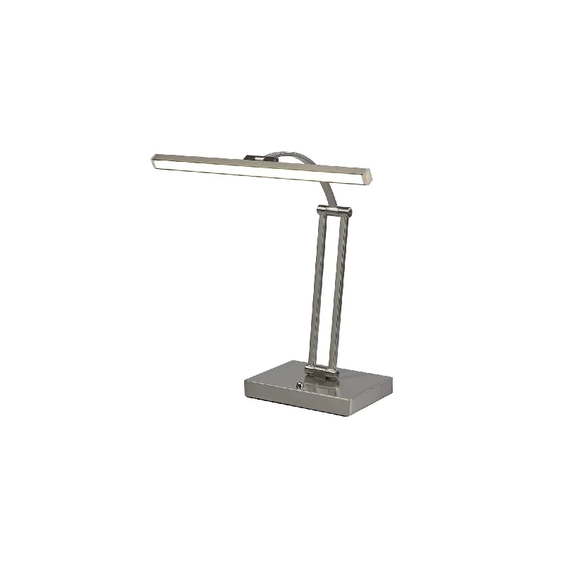 metal table lamps with a matte black finish for a sleek appearancemetal table lamps with a matte black finish for a sleek appearanceNelson Lighting NL82249 Penton LED 1 Arm Table Lamp Satin Nickel metal table lamps with a matte black finish for a sleek appearancemetal table lamps with a matte black finish for a sleek appearanceNelson Lighting NL82249 Penton LED 1 Arm Table Lamp Satin Nickel